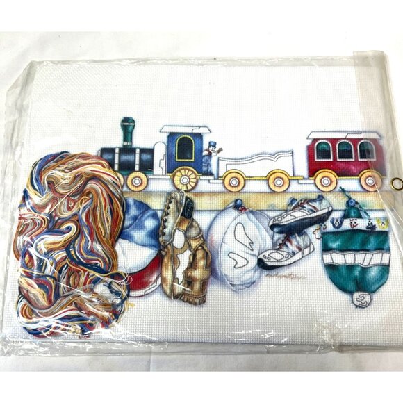 Simplicity Countless Cross Stitch Kit Nat Depot 12x9 Inches Baseball Train Desig - Picture 5 of 7